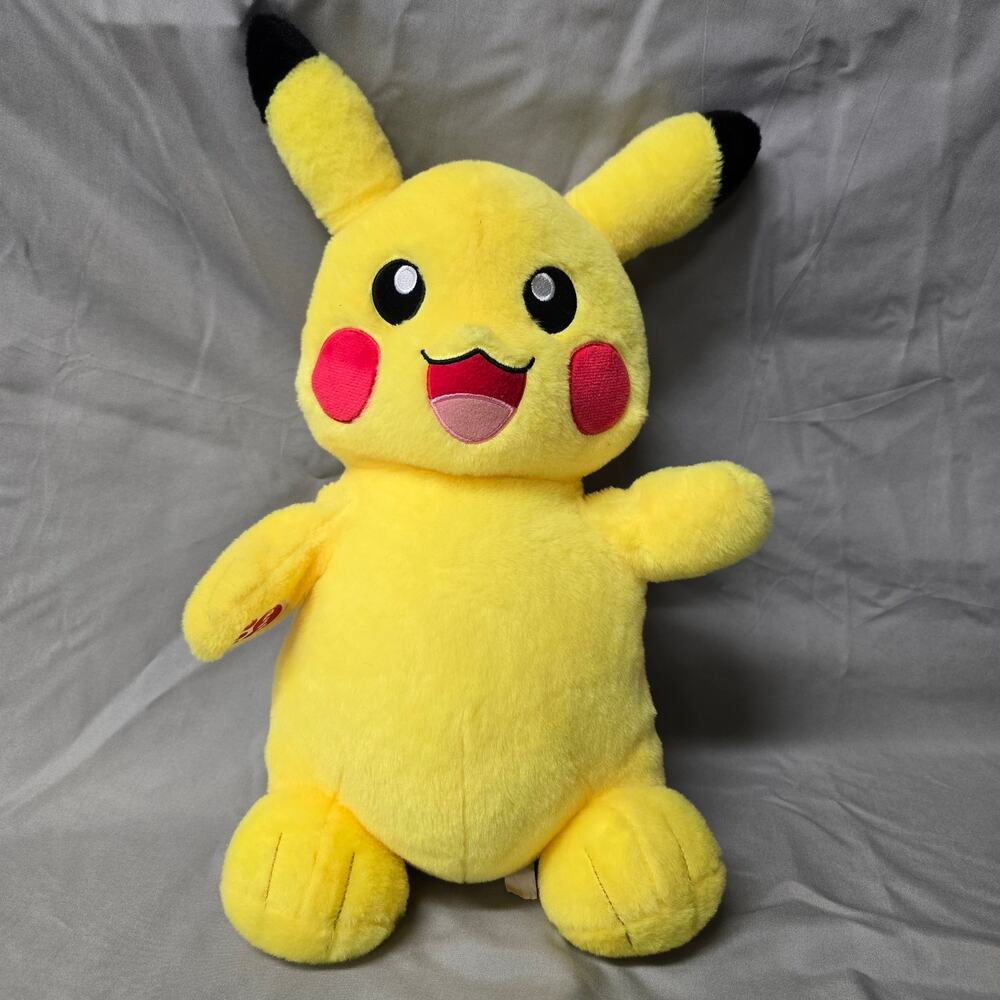 Build A Bear Pokemon Pikachu 17" Plush Stuffed Animal Toy 2018 BAB